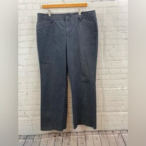 Bass GH Bass & Company Womens Plus Size 16 Wide Leg Dark Wash Blue Jeans